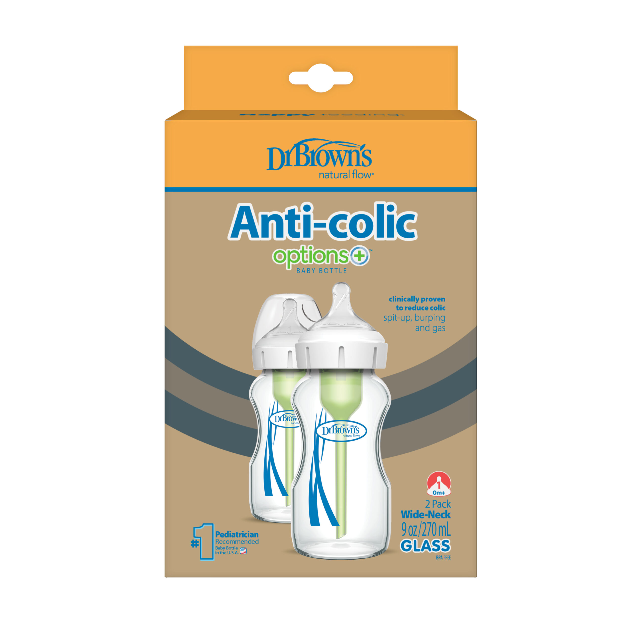 Biberones Cuello Ancho Options+ 9 Oz De Vidrio - Imagen 2