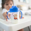 Vaso Entrenador con popote 9 oz azul. - Imagen 6