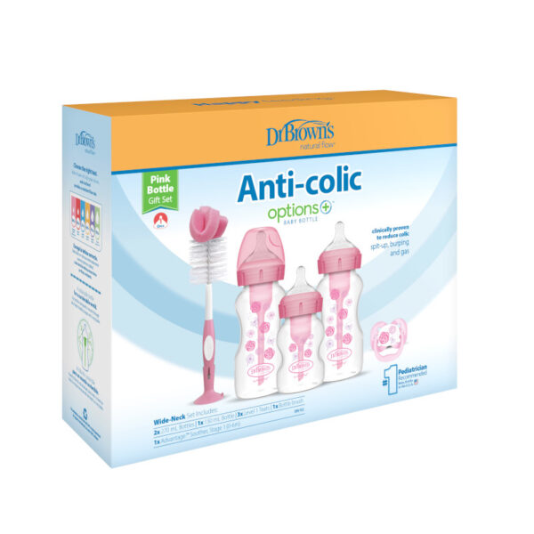 Paquete Recién Nacido Cuello Ancho Rosa - Imagen 3