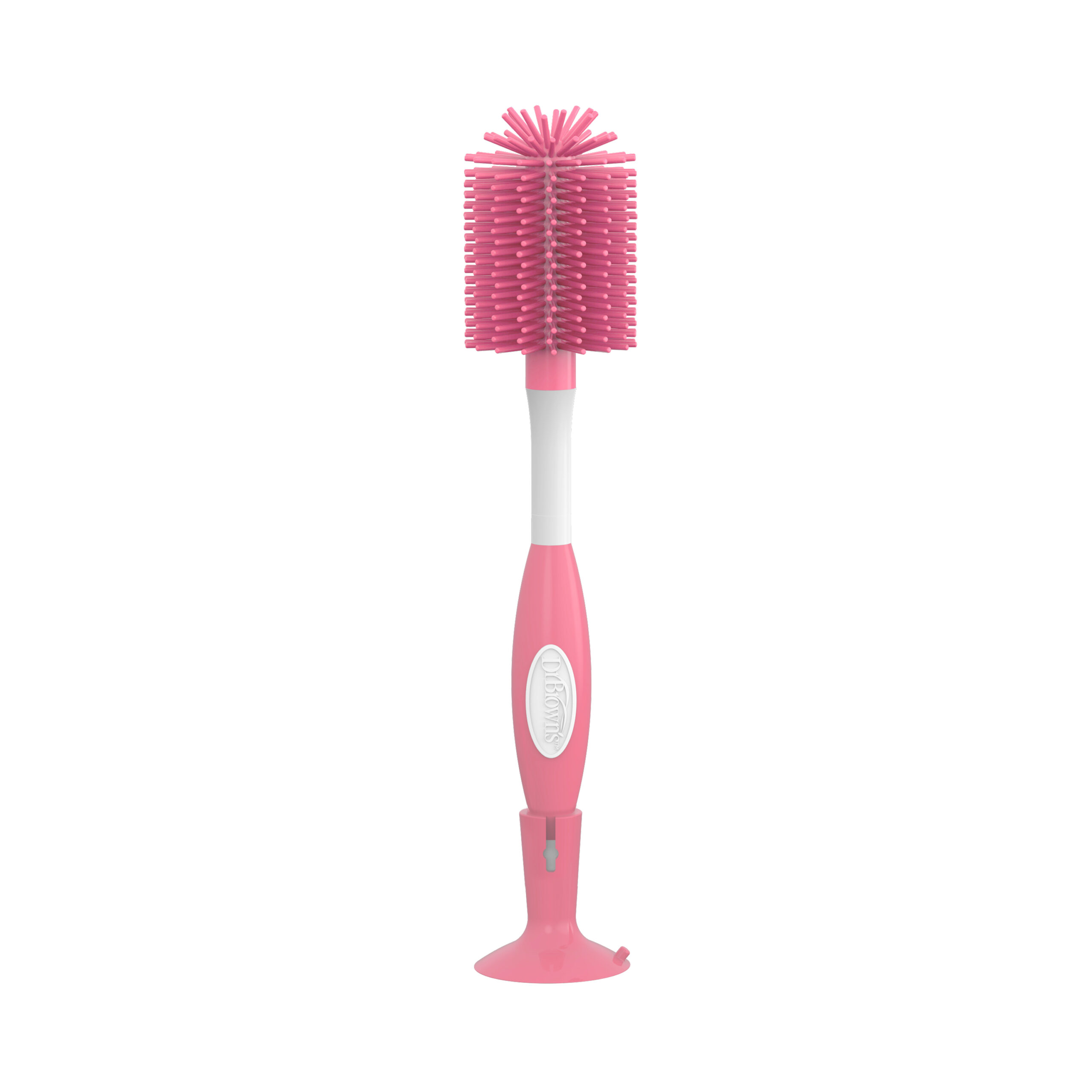 Cepillo Biberón de Silicón Rosa - Imagen 3
