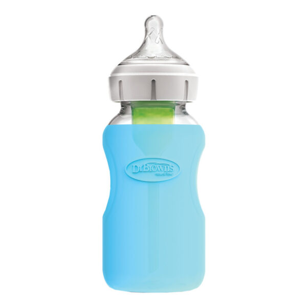 Funda Para Biberón Vidrio 9 oz, Azul. - Imagen 2
