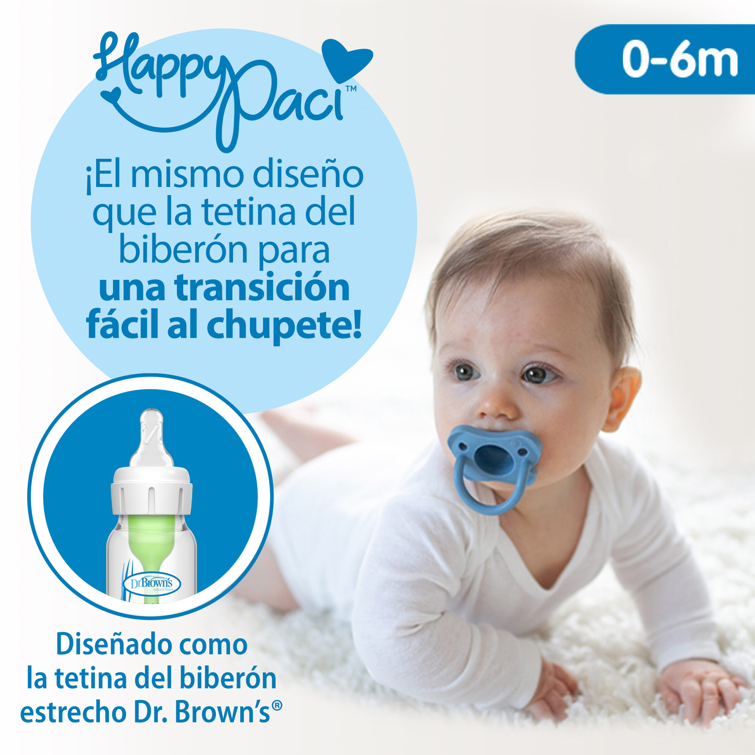 Chupón de silicón azul - Imagen 3