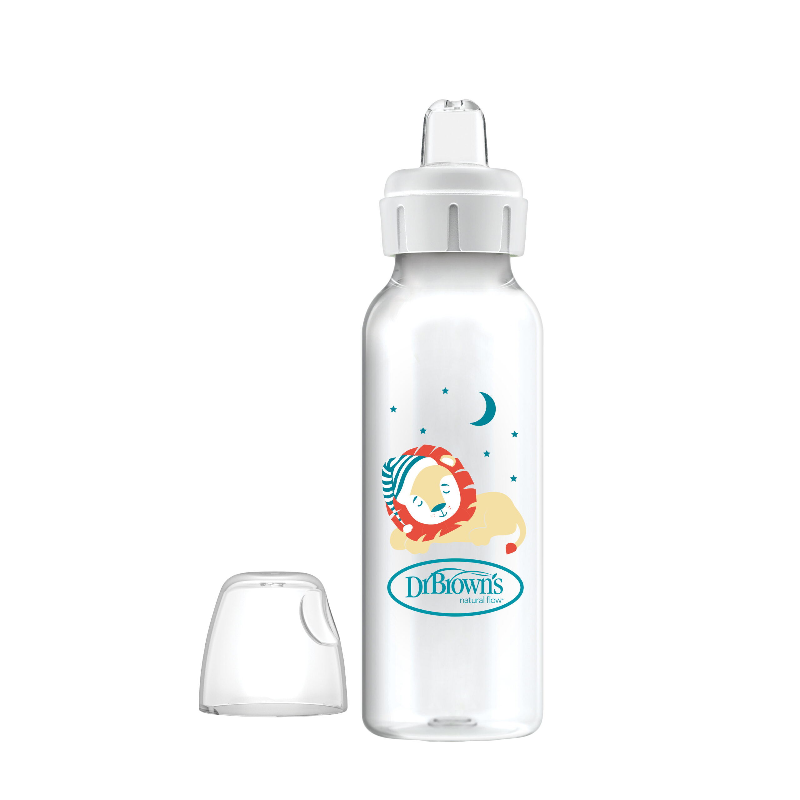 Biberón Estándar 8 oz Transparente con León